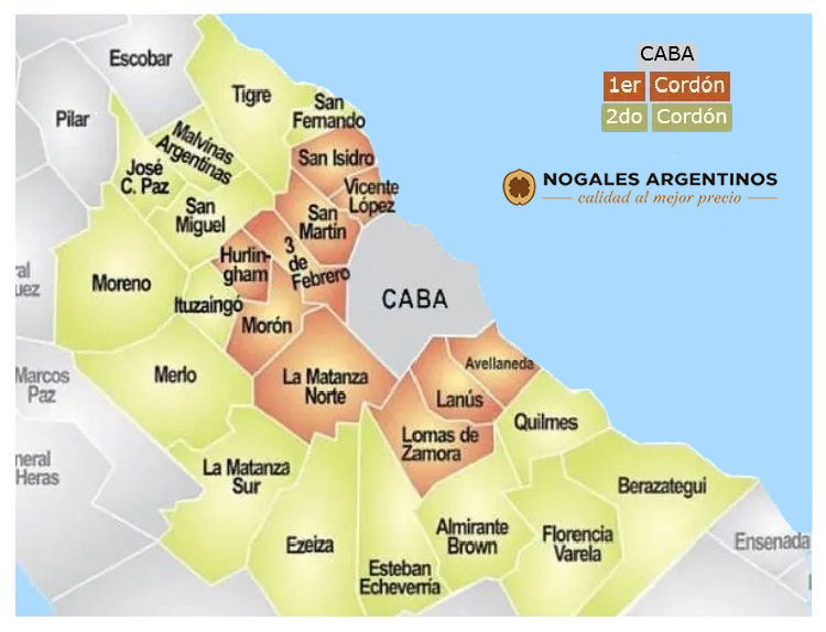 Mapa de envíos